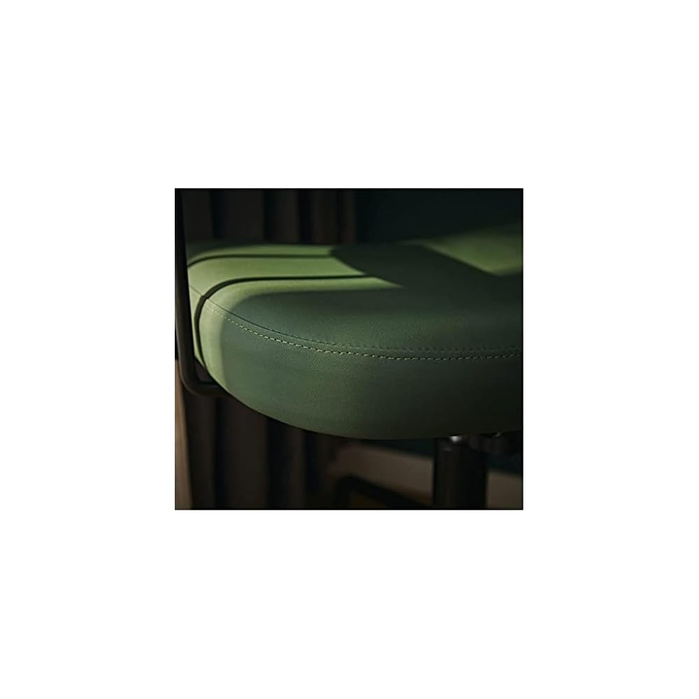 Office Chair, Faux Leather Back Desk Chair with Armrests, Height Adjustable Swivel Chair, Ergonomic Executive Chair with Firm Seat Cushion for Home Work (Color: B) (F)