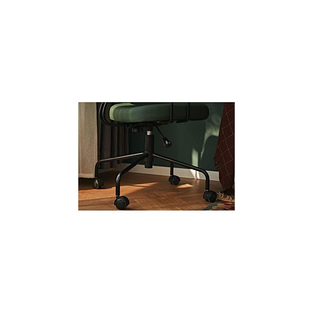 Office Chair, Faux Leather Back Desk Chair with Armrests, Height Adjustable Swivel Chair, Ergonomic Executive Chair with Firm Seat Cushion for Home Work (Color: B) (F)
