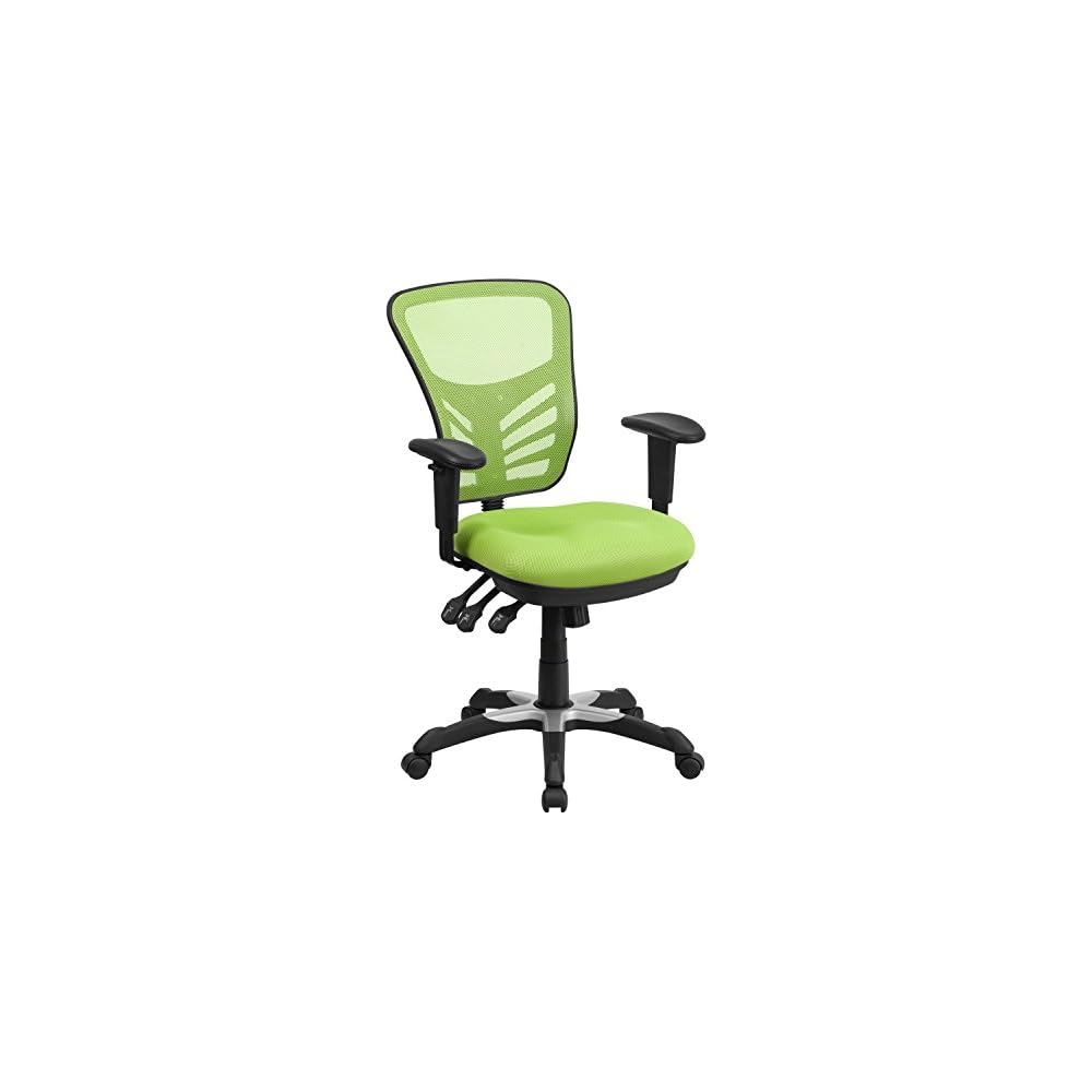 Home Office Desk Chair, Leather Ergonomic Computer Chair with Wheels, Adjustable Height Rolling Swivel Executive Chair, Camel Brown