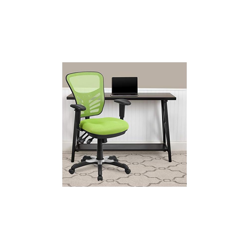 Home Office Desk Chair, Leather Ergonomic Computer Chair with Wheels, Adjustable Height Rolling Swivel Executive Chair, Camel Brown