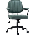 Home Office Chair, Adjustable Height and Tilt, Green Polyester Computer Desk Chair with Back Support, 264 lbs Capacity, Ideal for Long Workdays