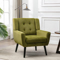 Armchair, Living Room Curved Back, Velvet Cushion, 250 Lbs Weight Capacity Ergonomics Accent Chair, Single Sofa for Bedroom 1 Upholstered 1 48.29 Green 48.29 L-Shape